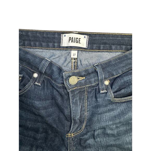 Paige Kylie Women’s Crop Jeans Size 27 Blue Medium Wash Stretch - Picture 3 of 6